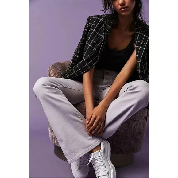 NWT Free People Jayde Flare Jeans High Rise We The Free in Lavender Purple - Picture 11 of 12